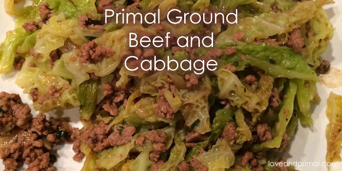 Ground Beef Cabbage
 Primal Ground Beef and Cabbage Love and Primal