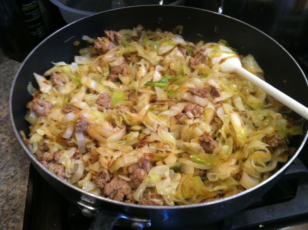 Ground Beef Cabbage
 super simple st pats day