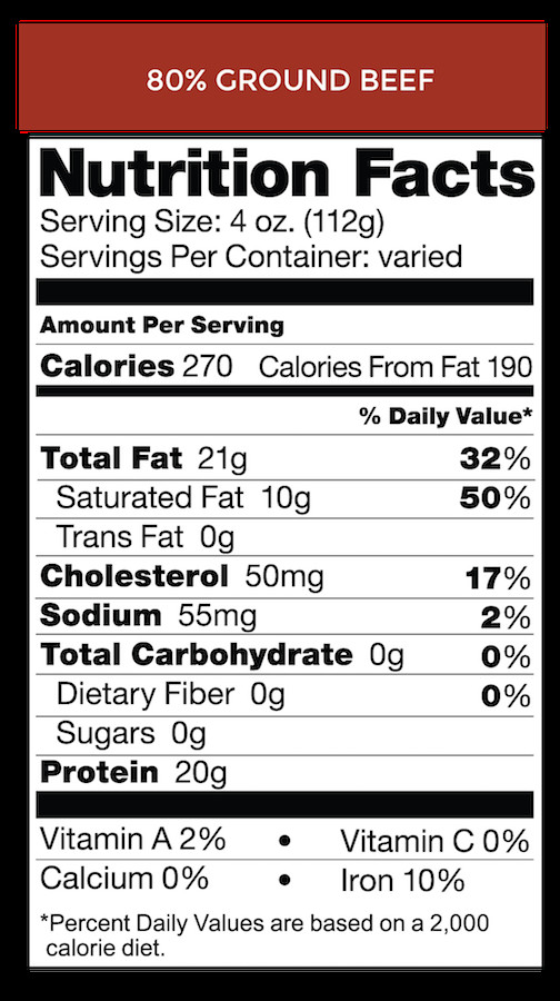 Ground Beef Calories
 Ground Buffalo Meat Nutrition Facts – Besto Blog