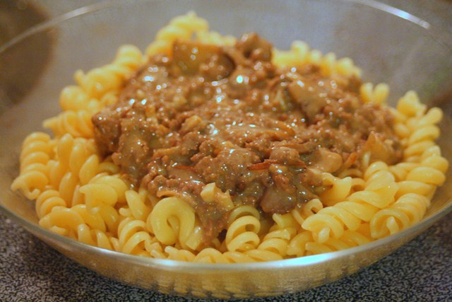 Ground Beef Cream Of Mushroom
 Thankful Expressions "Cream of Mushroom Soup" w Ground Beef