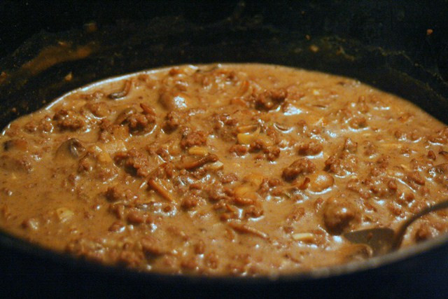 Ground Beef Cream Of Mushroom
 Thankful Expressions "Cream of Mushroom Soup" w Ground Beef