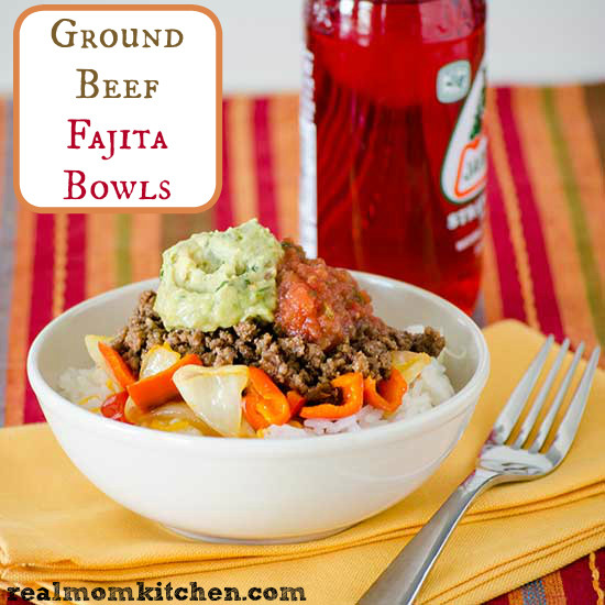 Ground Beef Fajitas
 Ground Beef Fajita Bowls