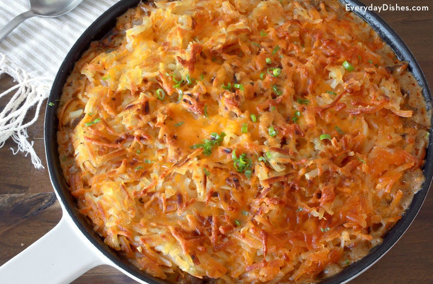 Ground Beef Hash Brown Casserole
 e Skillet Hamburger Hash Brown Casserole Recipe