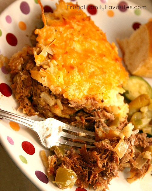 Ground Beef Hash Brown Casserole
 Beefy Hashbrown Casserole