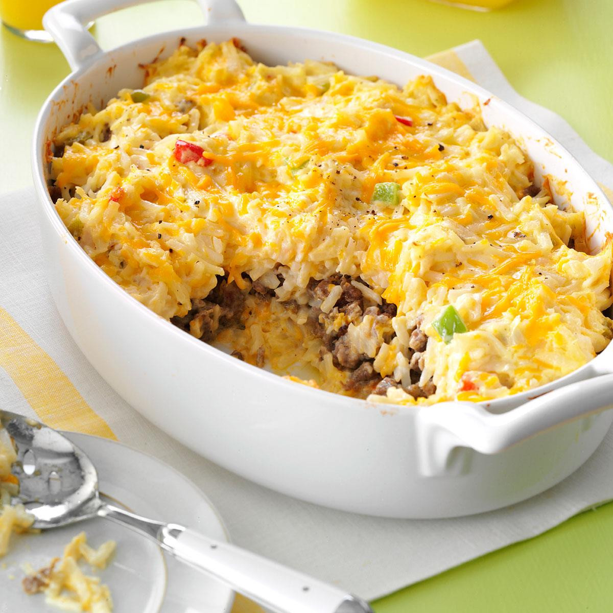 Ground Beef Hash Brown Casserole
 hash brown beef casserole