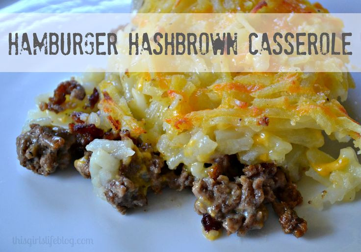 Ground Beef Hash Brown Casserole
 106 best Things to try images on Pinterest