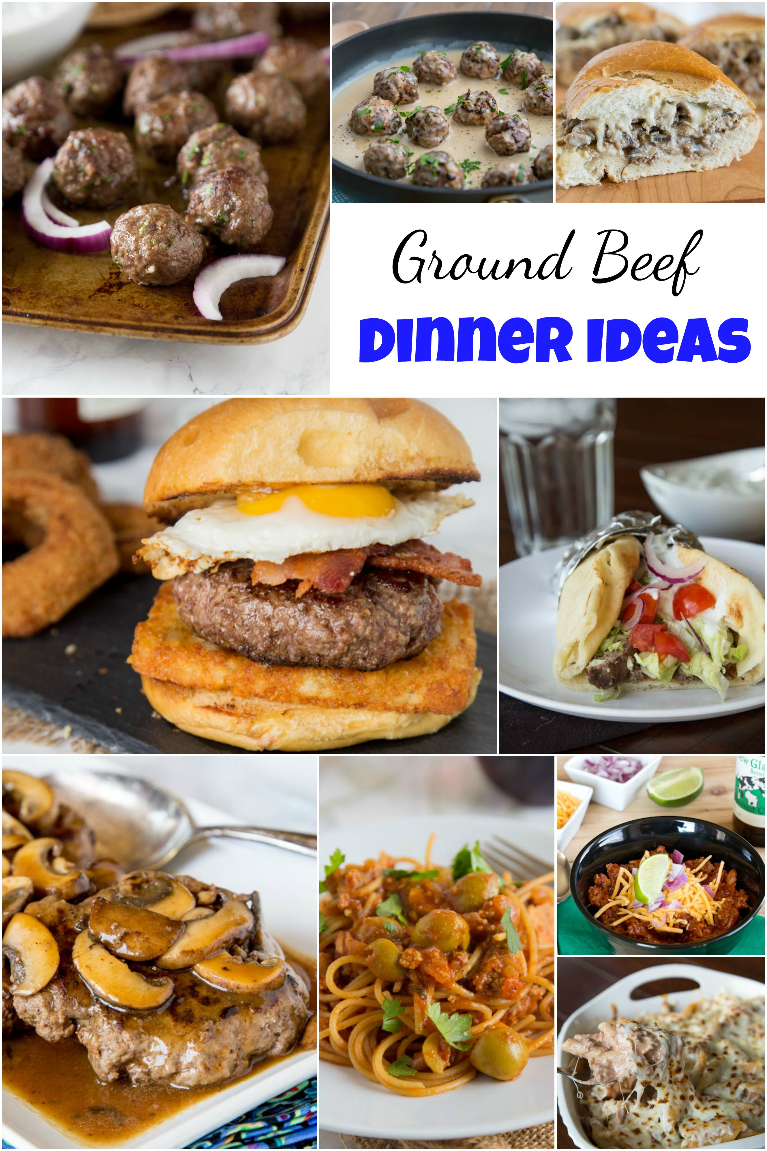 Ground Beef Ideas
 Ground Beef Dinner Ideas Dinners Dishes and Desserts