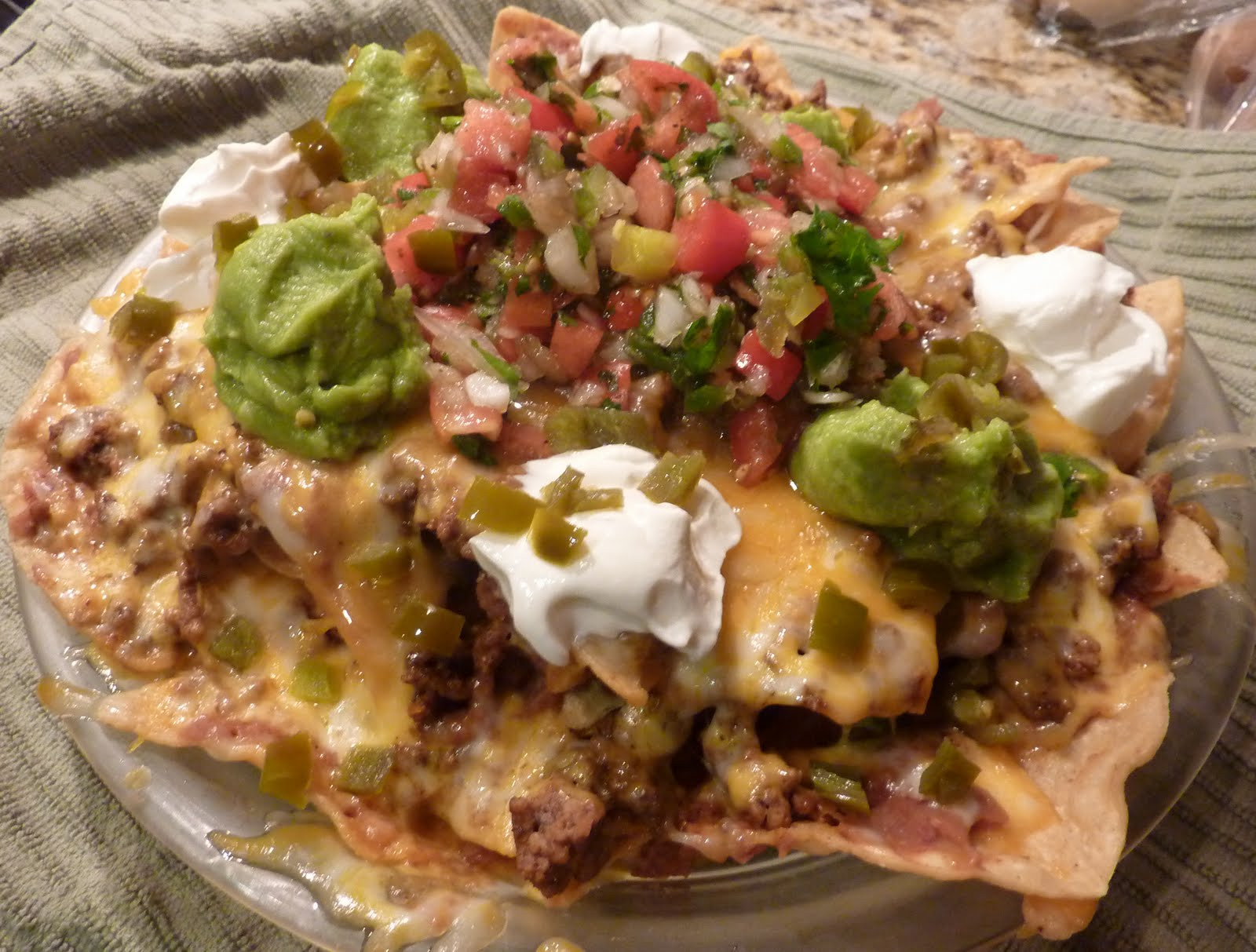 Ground Beef Nachos
 Nachos With Ground Beef