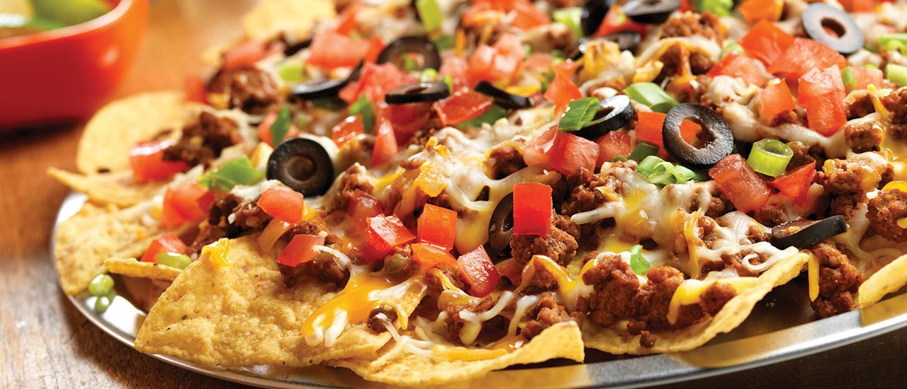 Ground Beef Nachos
 Festive Taco Nachos Recipe