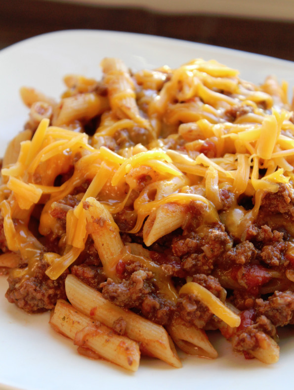 Ground Beef Pasta Casserole
 easy ground beef and pasta casserole