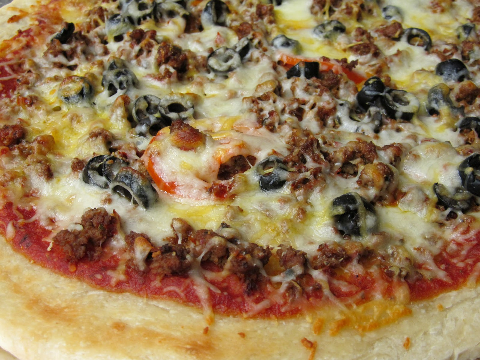 Ground Beef Pizza
 Jenn s Food Journey Chorizo and Ground Beef Pizza