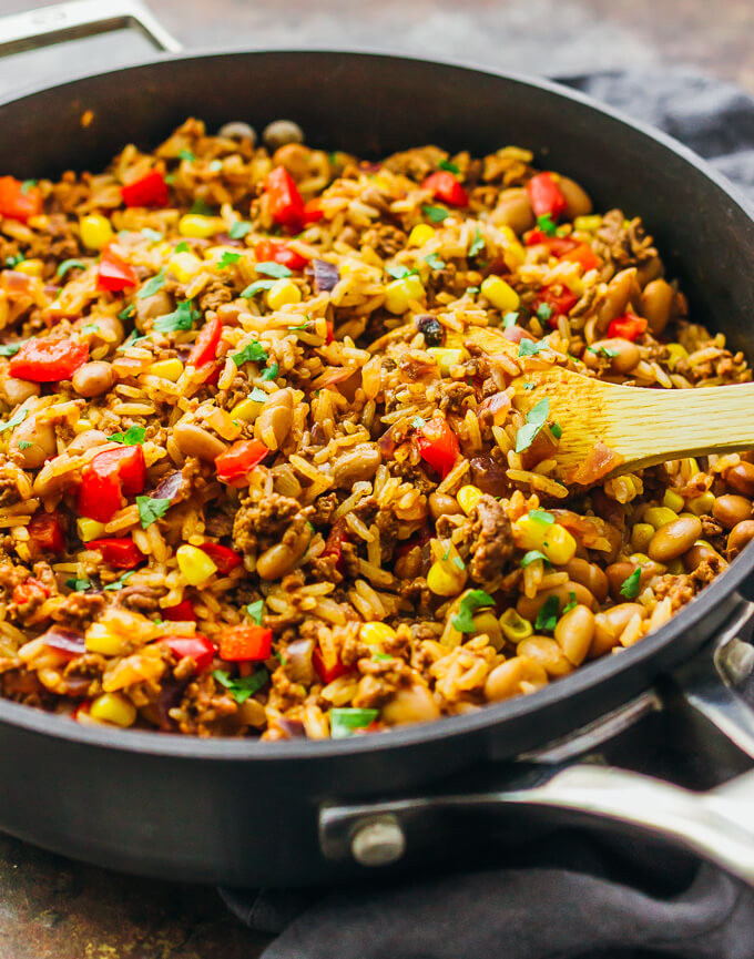 Ground Beef Rice
 ground beef and rice recipes skillet