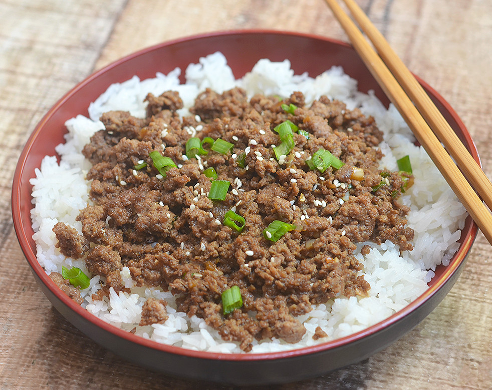 Ground Beef Rice
 Korean Ground Beef kawaling pinoy