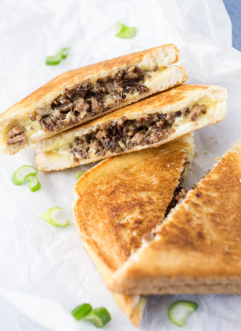 Ground Beef Sandwich
 Ground Beef Grilled Cheese Sandwich