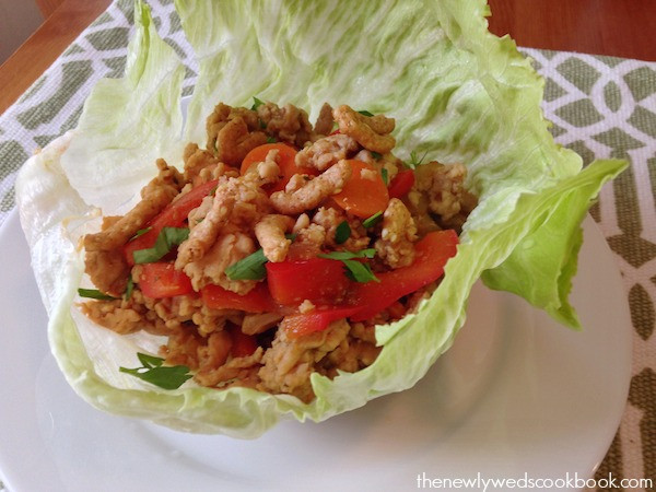 Ground Chicken Lettuce Wraps
 Ground Chicken Lettuce Wraps The Newlyweds Cookbook