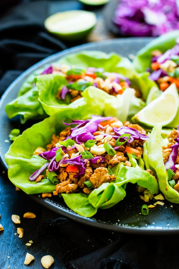 Ground Chicken Lettuce Wraps
 Ground Chicken Thai Lettuce Wraps Gluten Free with L B