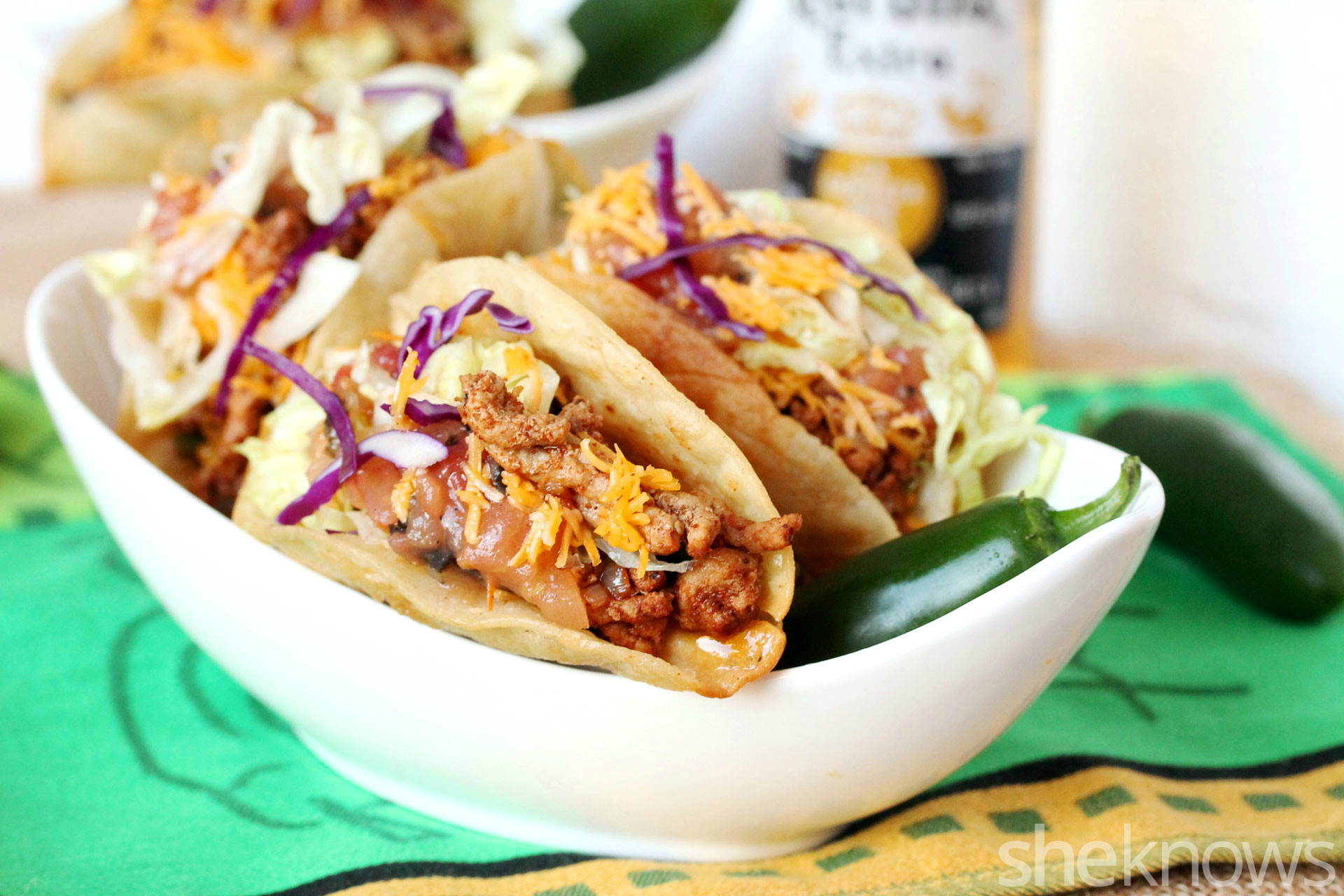 Ground Pork Tacos
 4 Mouthwatering ground pork recipes to you out of your