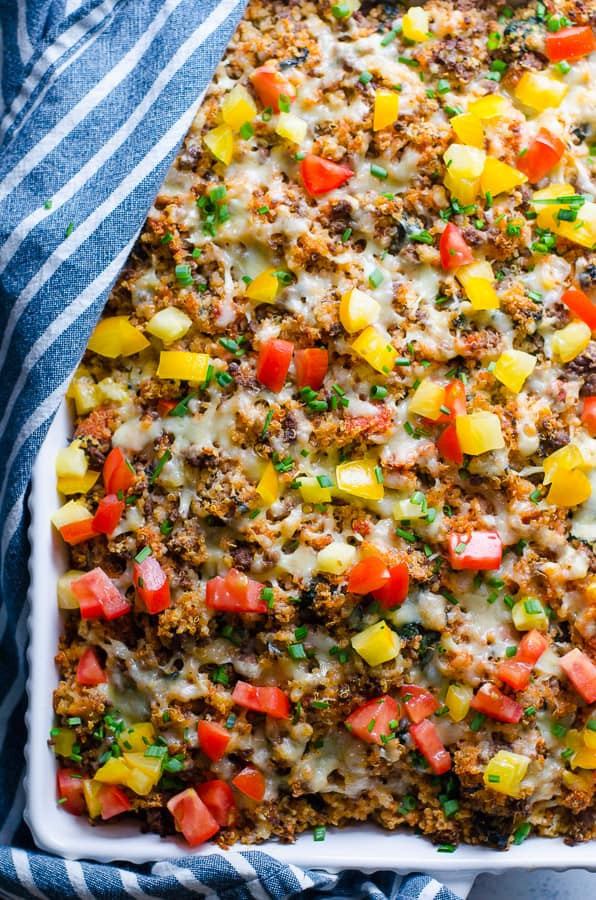 Ground Turkey Casserole
 Ground Turkey Quinoa Casserole with Spinach iFOODreal