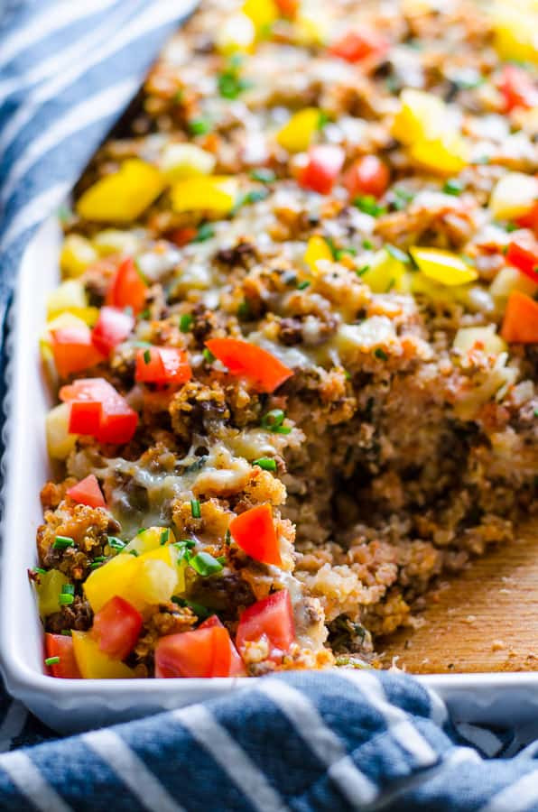 Ground Turkey Casserole
 Ground Turkey Quinoa Casserole with Spinach iFOODreal