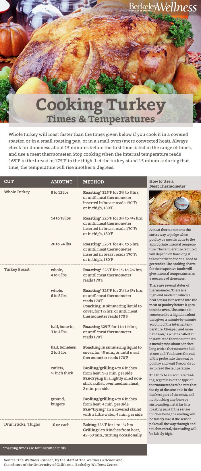 Ground Turkey Cook Temperature
 Thanksgiving Roast Turkey Cooking Times and Temperatures