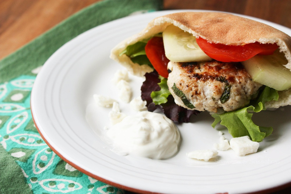 Ground Turkey Patties
 Ground Turkey Greek Burger Recipe by Abby Himes