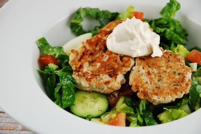 Ground Turkey Patties
 Ground Turkey Patties with Tahini Yogurt Sauce 4 Points