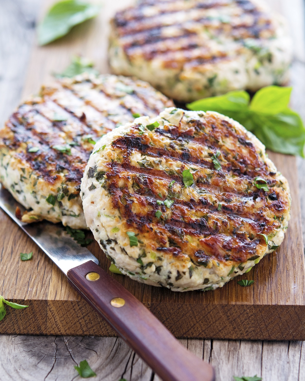 Ground Turkey Patties
 The Iron You Green Goddess Turkey Burgers