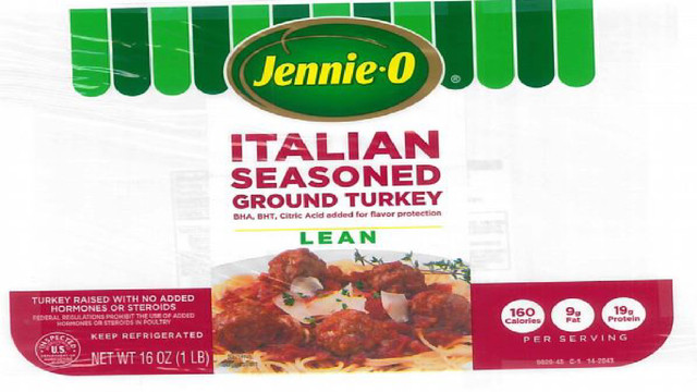 Ground Turkey Recall 2018
 164K pounds of Jennie O ground turkey recalled for