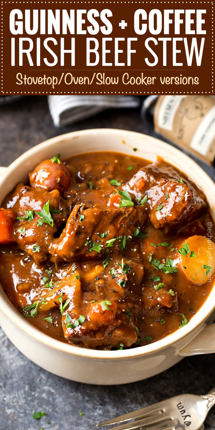 Guinness Stew Recipe
 Guinness and Coffee Irish Beef Stew The Chunky Chef