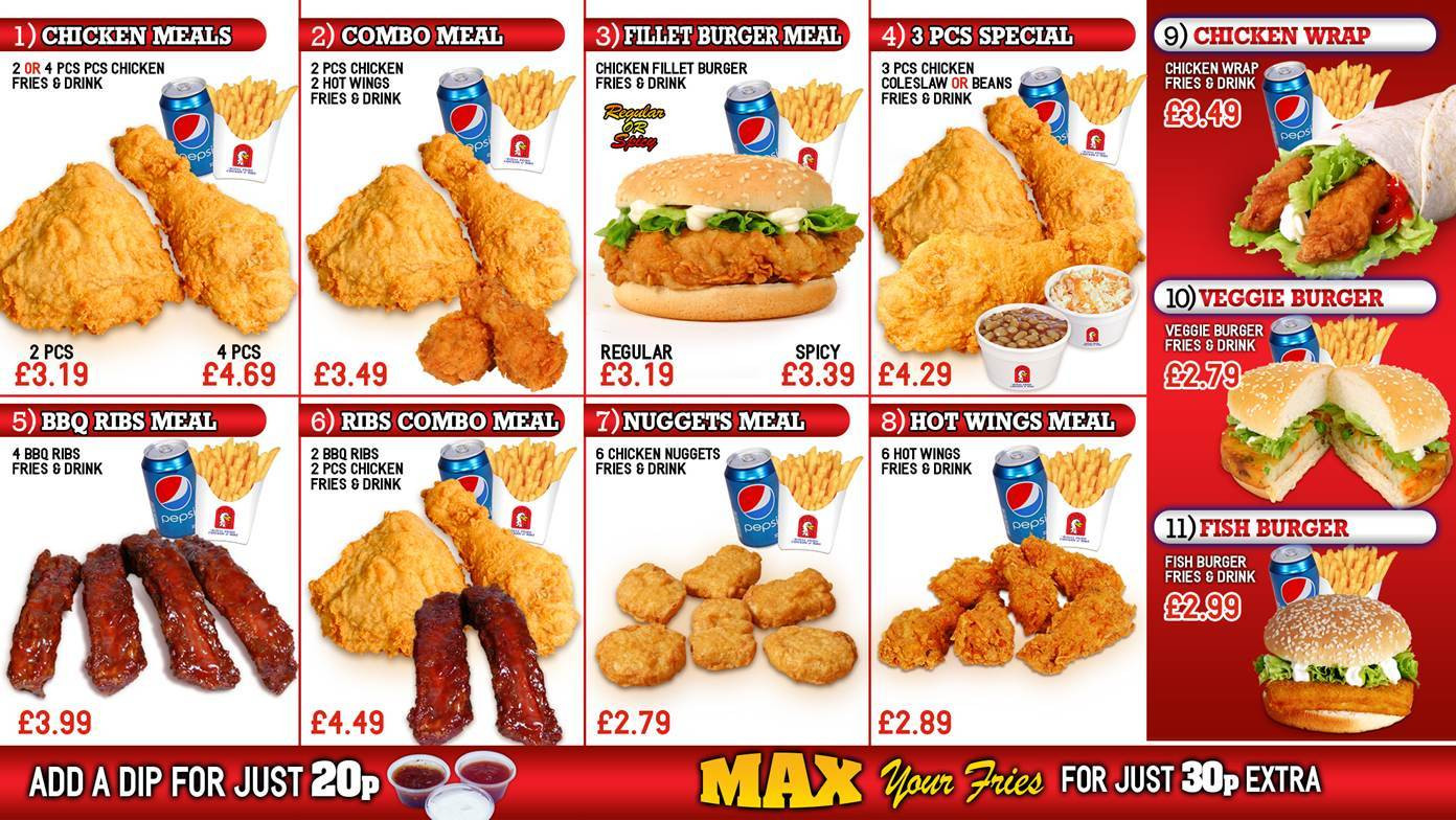 Gus'S Fried Chicken Menu
 New Royal Fried Chicken & Ribs Menu Zomato UK