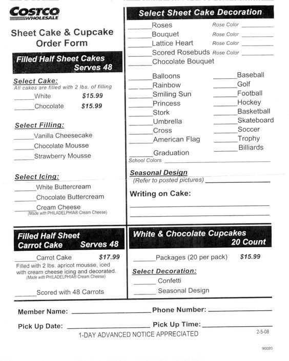 Half Sheet Cake Size
 costco sheet cake size