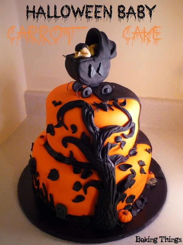 Halloween Baby Shower Cakes
 Halloween Baby Carrot Cake