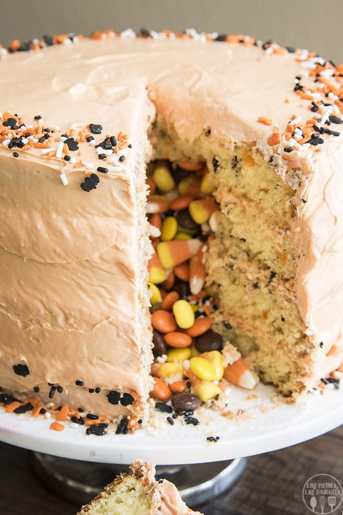 Halloween Cake Recipe
 Candy Corn Surprise Cake Halloween Recipe Simplemost