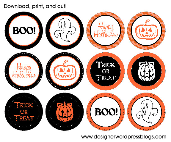 Halloween Cupcakes Toppers
 Halloween Cupcake Toppers