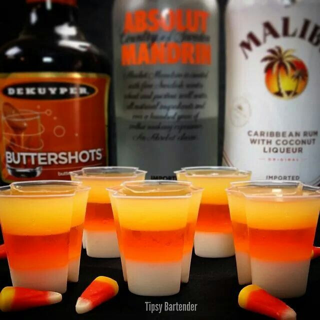Halloween Drinks Tipsy Bartender
 Ez Squeeze Candy Corn Jello Shots Halloween Tipsy