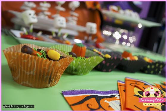 Halloween Themed Desserts
 Party Feature Halloween Themed Dessert Table