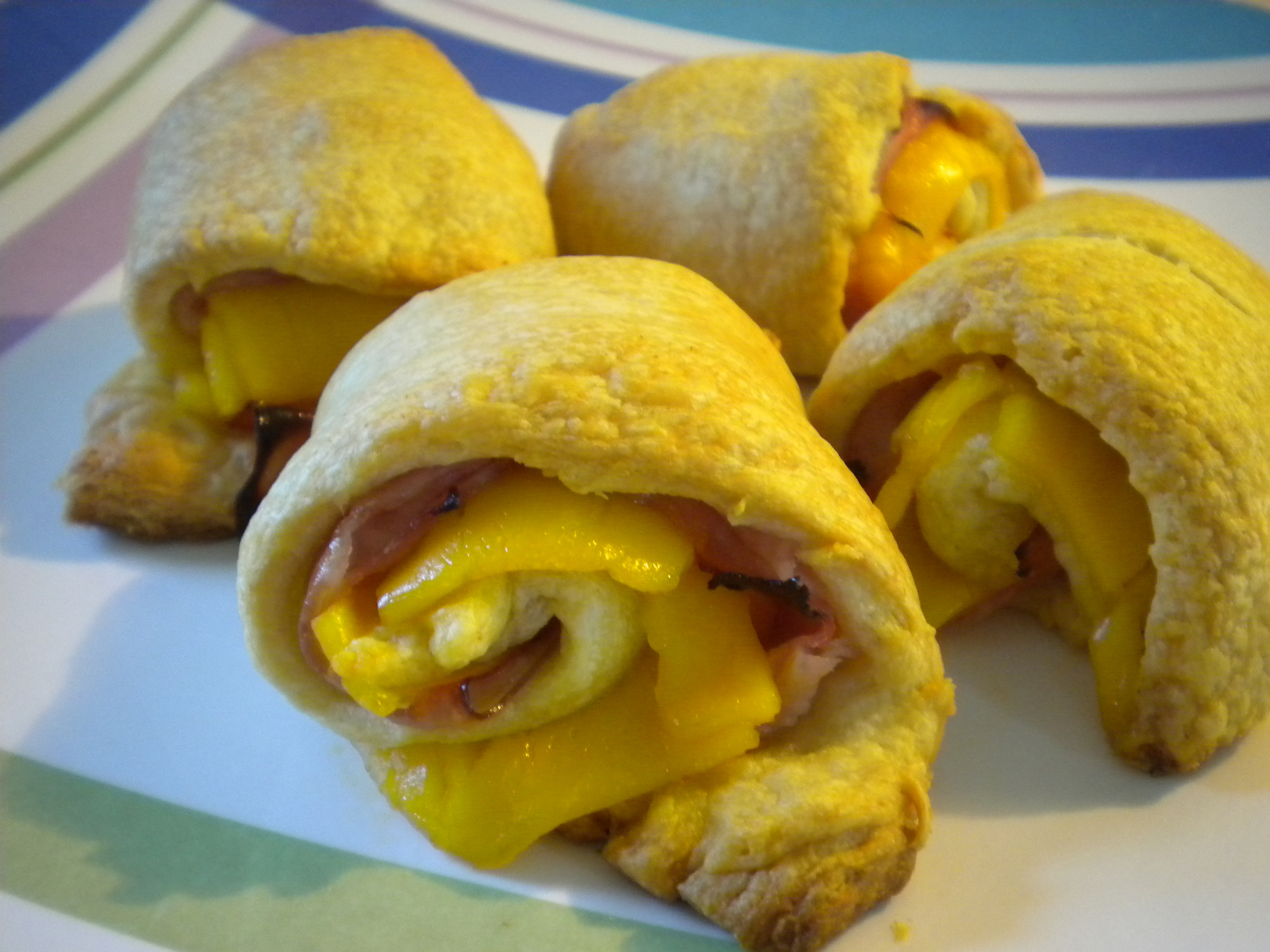 Ham And Cheese Crescent Rolls Appetizers
 Appetizers