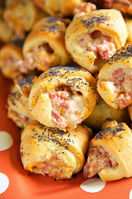 Ham And Cheese Crescent Rolls Appetizers
 Hot Ham and Cheese Crescents Football Friday