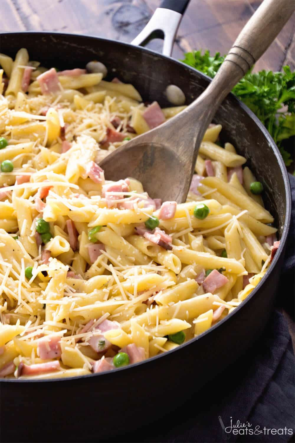 Ham And Pasta Recipes
 e Pot Ham & Penne Skillet Recipe Julie s Eats & Treats