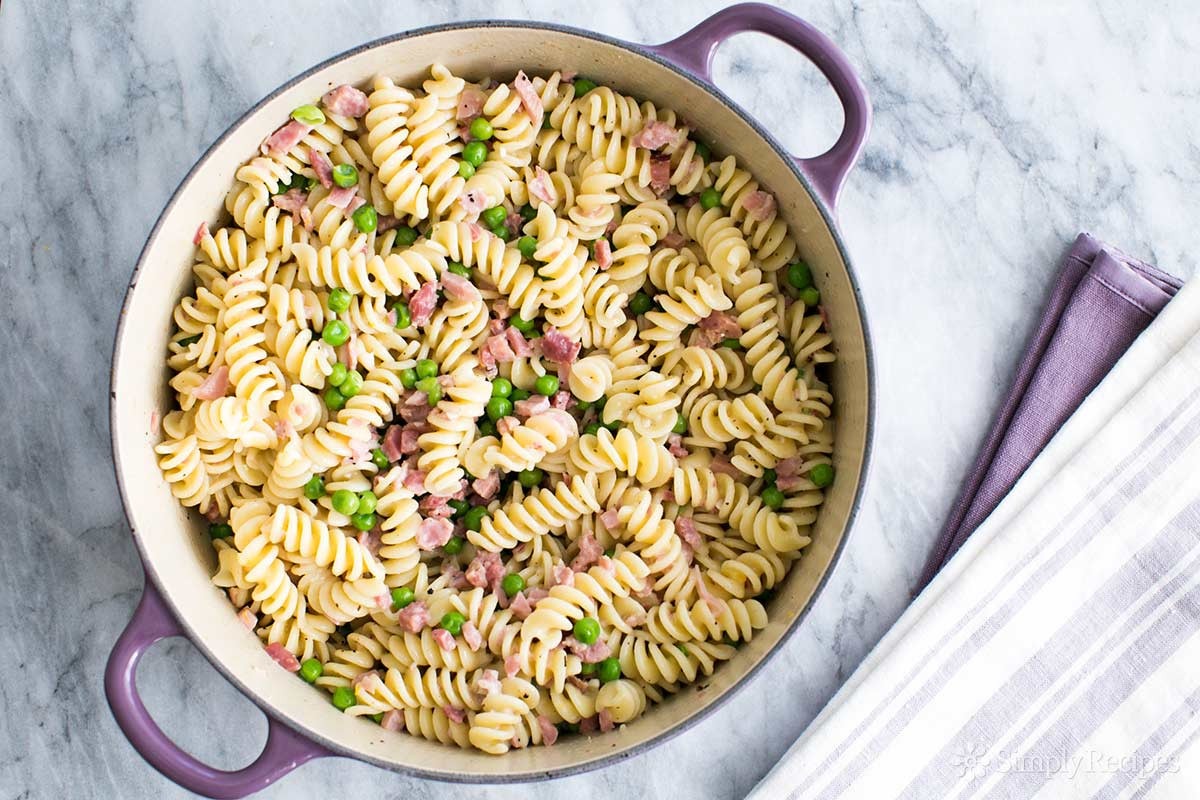 Ham And Pasta Recipes
 Pasta with Ham and Peas Recipe