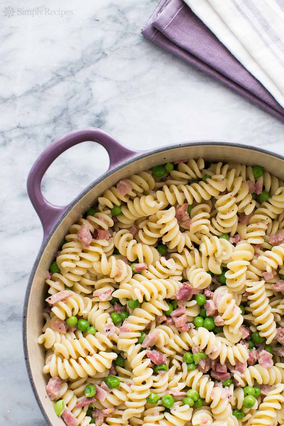 Ham And Pasta Recipes
 Pasta with Ham and Peas Recipe