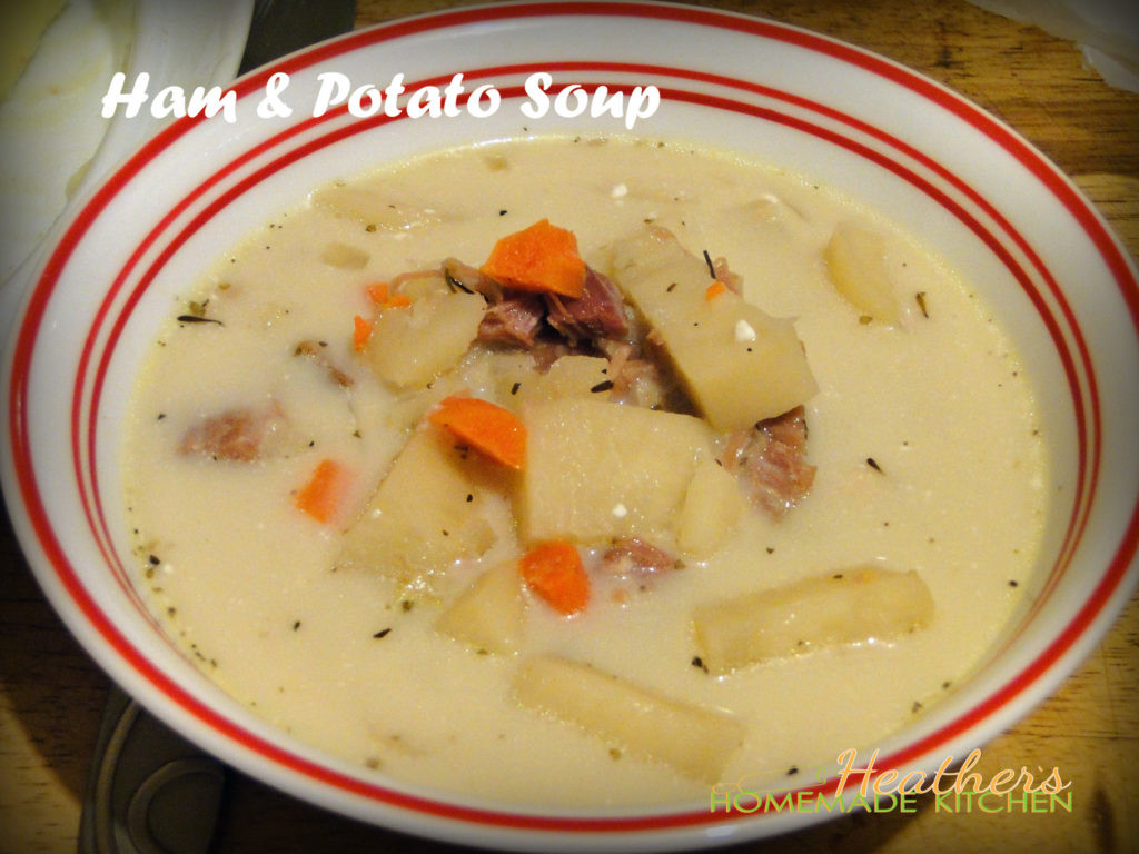 Ham And Potato Soup
 Crock Pot Ham & Potato Soup Heather s Homemade Kitchen