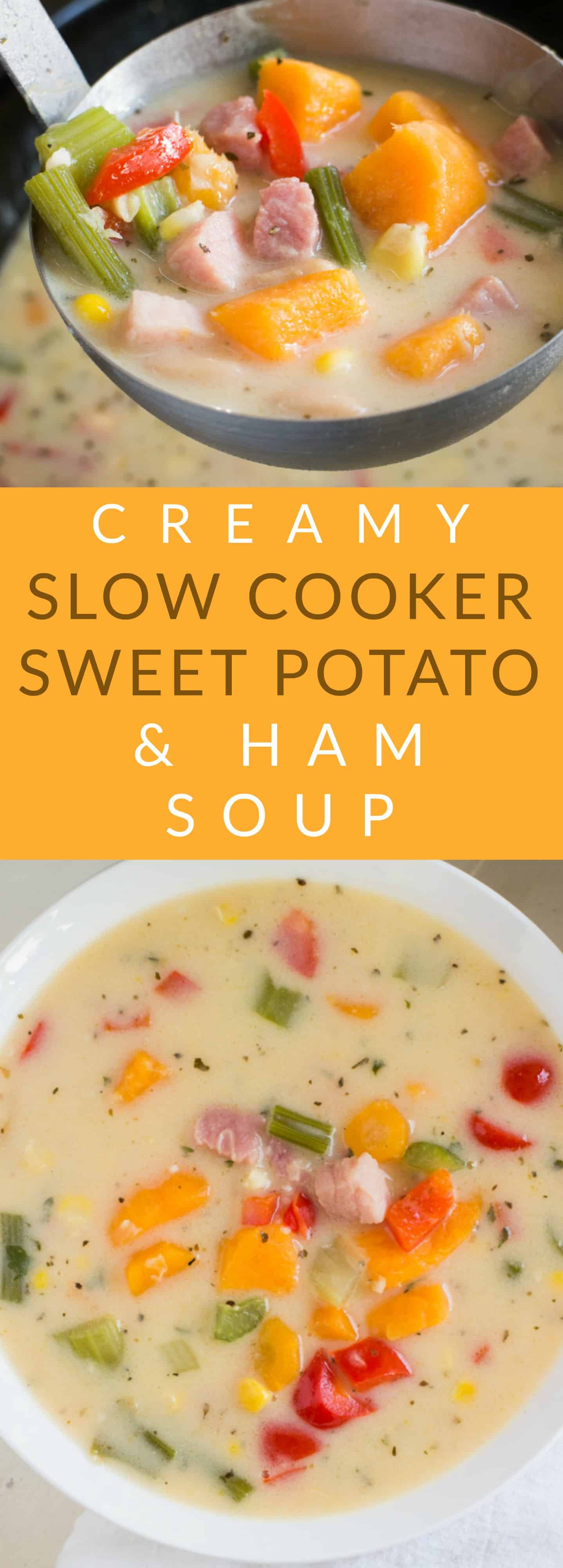 Ham And Potato Soup
 Creamy Slow Cooker Sweet Potato and Ham Soup Brooklyn