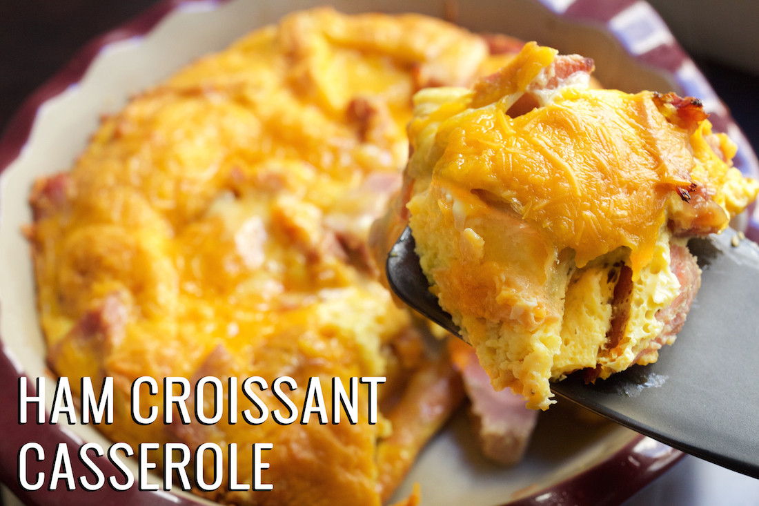 Ham Breakfast Recipes
 Ham Croissant Breakfast Casserole Recipe