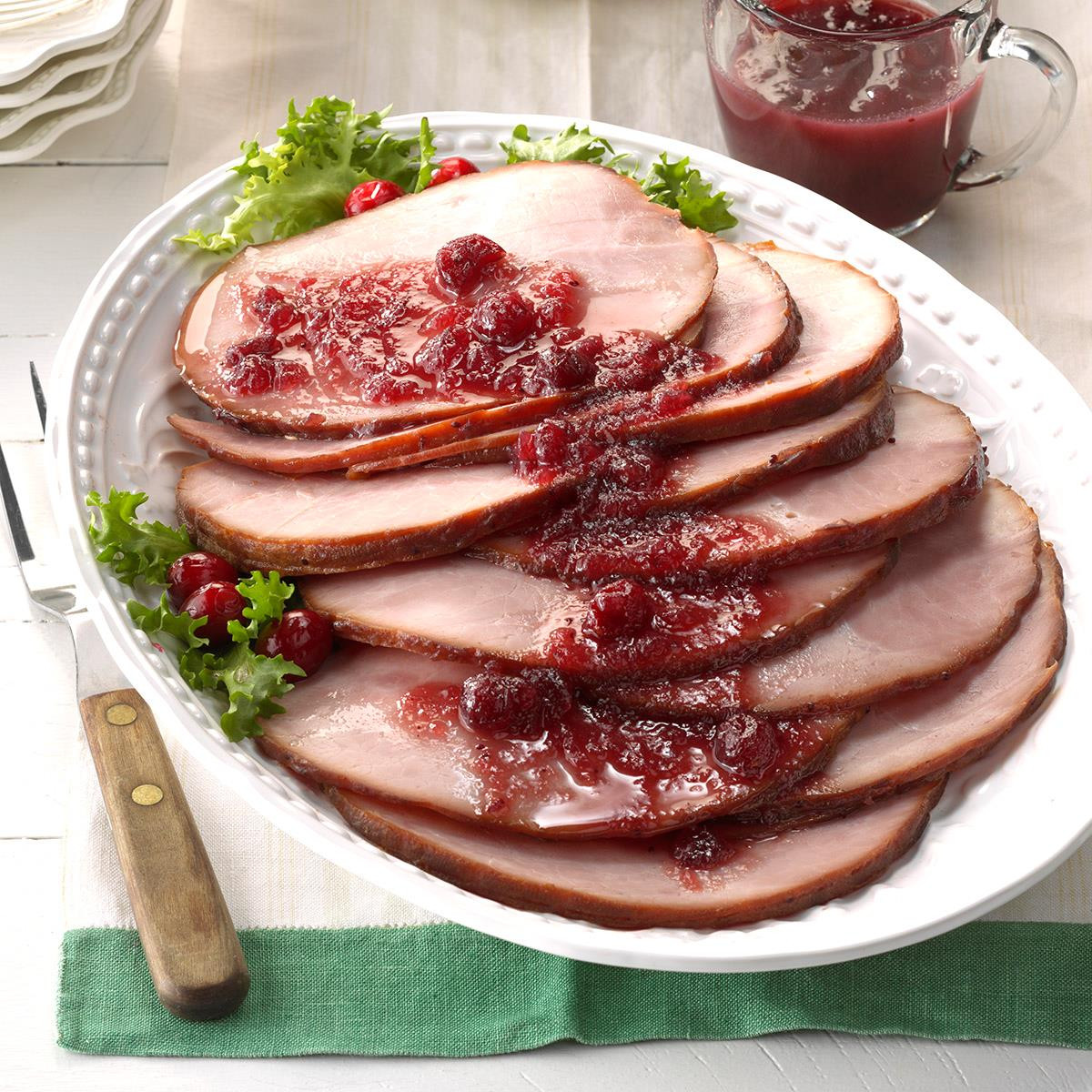 Ham Dinner Ideas
 Cranberry Glazed Ham Recipe