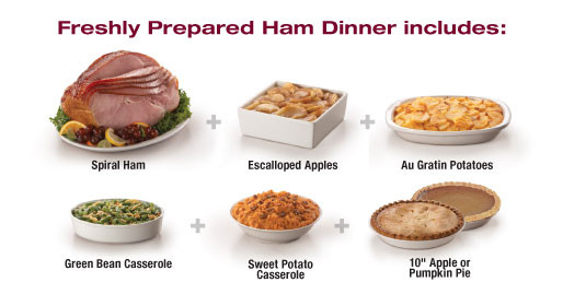 Ham Dinner Sides
 Tops Friendly Markets Tops Departments