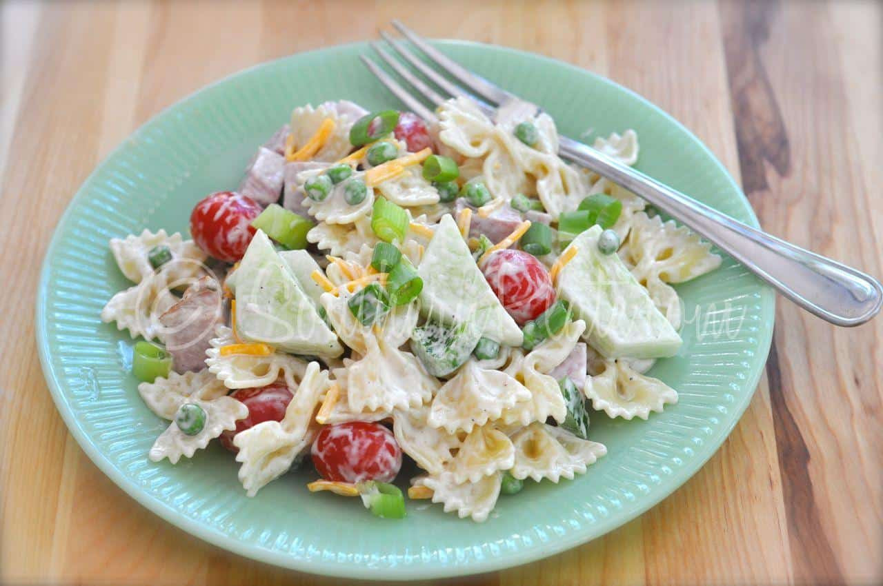 Ham Pasta Salad
 Smoked Ham & Veggies Pasta Salad