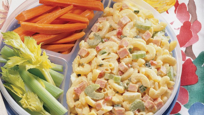 Ham Pasta Salad
 Ham and Macaroni Picnic Salad Recipe BettyCrocker