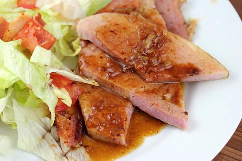Ham Steak Dinner
 Ham Steak with Red Eye Gravy Recipe