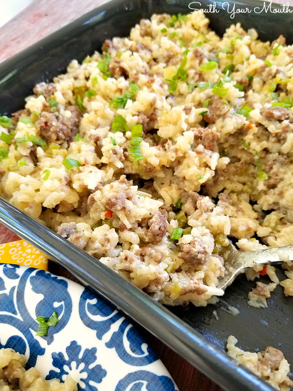 Hamburger And Rice Casserole
 South Your Mouth Hamburger & Rice Casserole